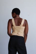 Load image into Gallery viewer, Vintage 1940s Inspired Sand Crop Top