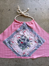 Load image into Gallery viewer, Hankie Halter Top Pink Gauze - Grey Bouquet | Large