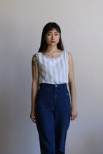 Load image into Gallery viewer, Chambray Striped Cotton Tank