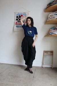 Flower of the Dragon Vintage Blue Short Sleeve Raglan Sweatshirt