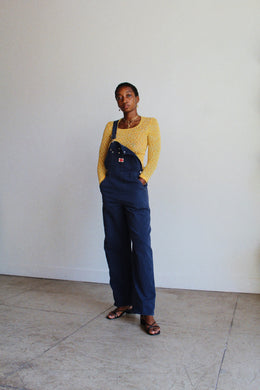1990s Navy Blue Overalls