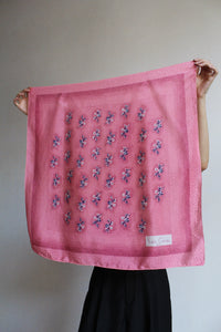 Pierre Cardin Pink Mauve Silk Scarf