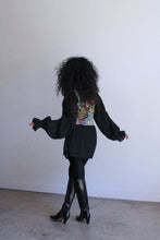 Load image into Gallery viewer, 1970s Black Gauze Poet Blouse