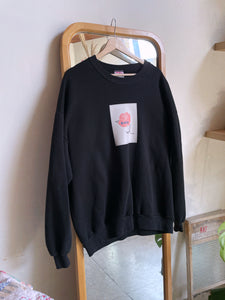 Primary Rose Black Raglan Sweatshirt | XXL