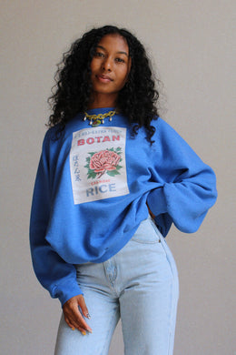 Botan Raglan Sweatshirt Blue