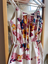 Load image into Gallery viewer, Hibiscus Floral Tablecloth Jumpsuit ~ Large US 12-14