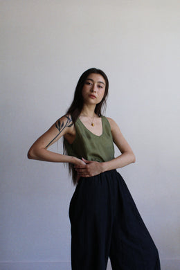 1980s Sharkskin Silk Tank