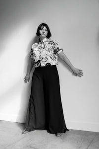 Open Leg Palazzo Pants