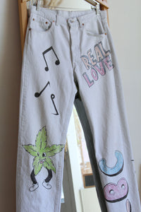 Real Love Painted Levi's 501