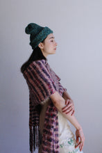 Load image into Gallery viewer, Vintage Homemade Turquoise Green Knit Beanie