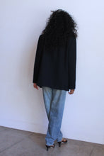 Load image into Gallery viewer, 1980s Button Embellished Black Blazer