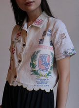 Load image into Gallery viewer, Sweet Rice Antique Patchwork Crop Top