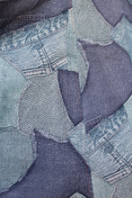 Load image into Gallery viewer, 1970s Denim Patchwork Print Skirt