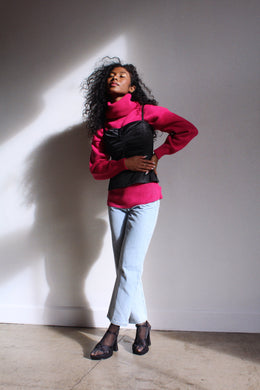 Pink Turtleneck Sweater