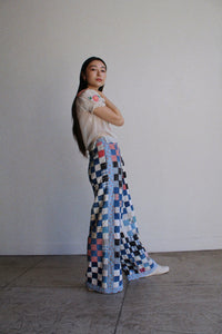 Checkered Quilt Trousers