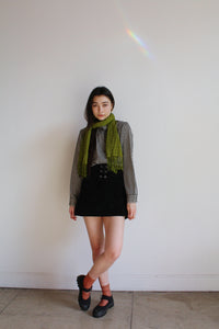 1980s B&W Striped Blouse
