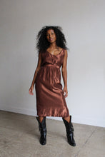 Load image into Gallery viewer, 1980s Brown Metallic Skirt Set