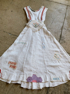 Happy Day Antique Linen Patchwork Dress