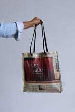 Load image into Gallery viewer, You&#39;re Late 2006 Newspaper Tote