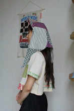 Load image into Gallery viewer, Striped Quilt Top Patchwork Bonnet