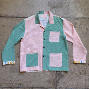 Worldwide Color Block Work Shirt XL