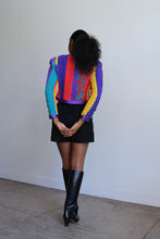 Load image into Gallery viewer, 1980s Jeanne Marc Colorful Silk Quilted Jacket