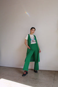 1970s Handmade Green Vest Set