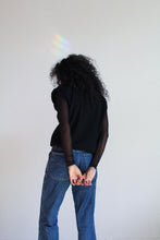 Load image into Gallery viewer, 1990s Black Angora Wool Sweater