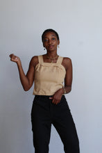 Load image into Gallery viewer, Vintage 1940s Inspired Sand Crop Top