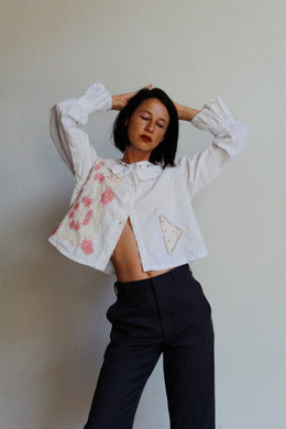 The Antique Pierrot Crochet Blouse