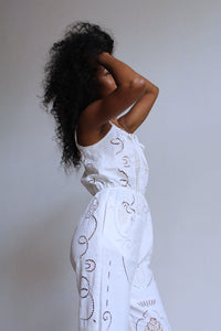 Antique Lace Patchwork Jumpsuit