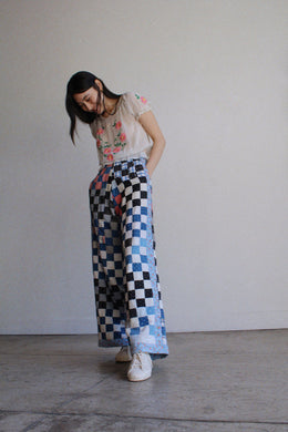 Checkered Quilt Trousers