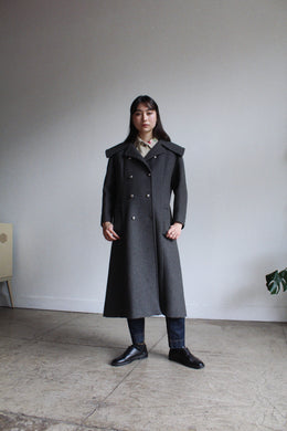 1960s Grey Wool Princess Coat