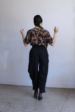 Load image into Gallery viewer, 1980s Silk Jewel Print Boxy Blouse