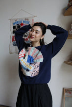 Load image into Gallery viewer, Star Bag Blue Sacred Scrap Collage Sweater