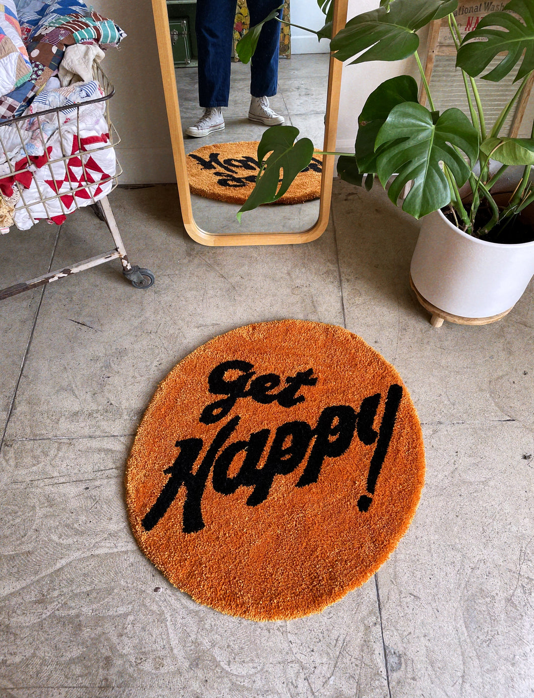 Get Happy! Plush Rug