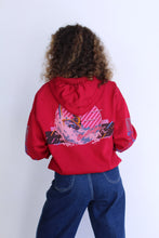 Load image into Gallery viewer, 1990s Ocean Pacific OP Burgundy Hoodie Zip-Up Sweatshirt