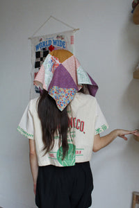 Floral Quilt Top Patchwork Bonnet