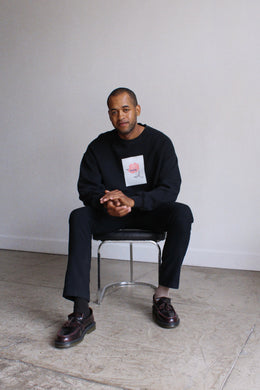 Primary Rose Black Raglan Sweatshirt | XXL