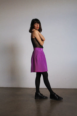 1980s Fuchsia Silk Tap Shorts