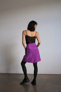 1980s Fuchsia Silk Tap Shorts
