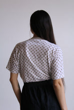 Load image into Gallery viewer, Polka Dot Ribbed Neck Tee