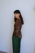 Load image into Gallery viewer, Ralph Lauren Silk Leopard Print Blouse
