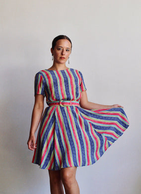 Laura Ashley Candy Striped Dress
