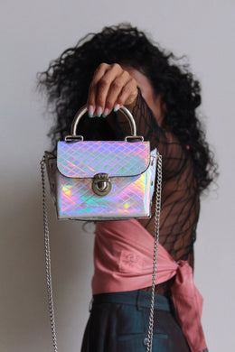 Holographic Patent Leather Mini Purse