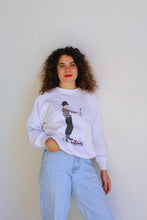 Load image into Gallery viewer, Vintage Be Mime White Raglan Sweatshirt