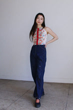 Load image into Gallery viewer, Red Floral Halter Tops