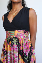 Load image into Gallery viewer, 1960s Neon Print Jumpsuit Dress