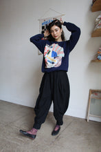 Load image into Gallery viewer, Star Bag Blue Sacred Scrap Collage Sweater