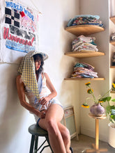 Load image into Gallery viewer, Patchwork Bonnet - Yellow Lace
